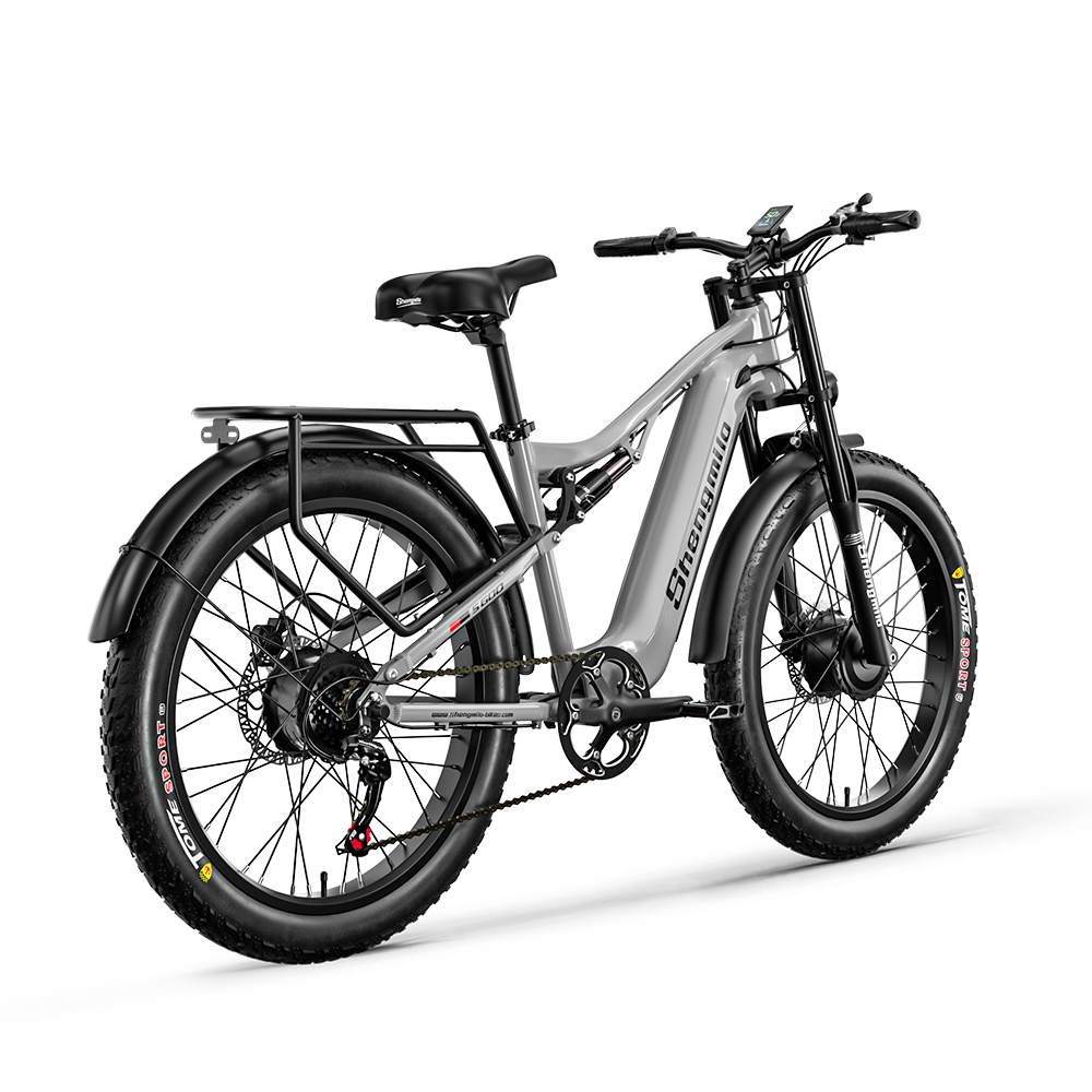 SHENGMILO S600 26" Electric Mountain Bike 2000W Dual Motor 48V 17.5Ah Battery