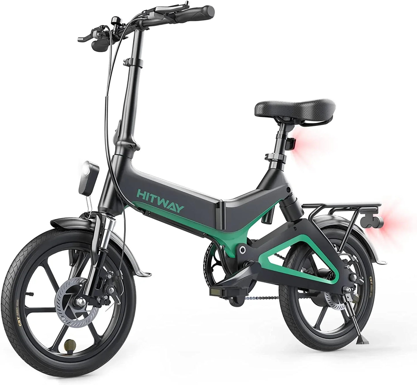 Hitway BK2 2025 Version 250W 16" Foldable Electric Bike 36V 7.8Ah Battery Lightweight Urban Commuter
