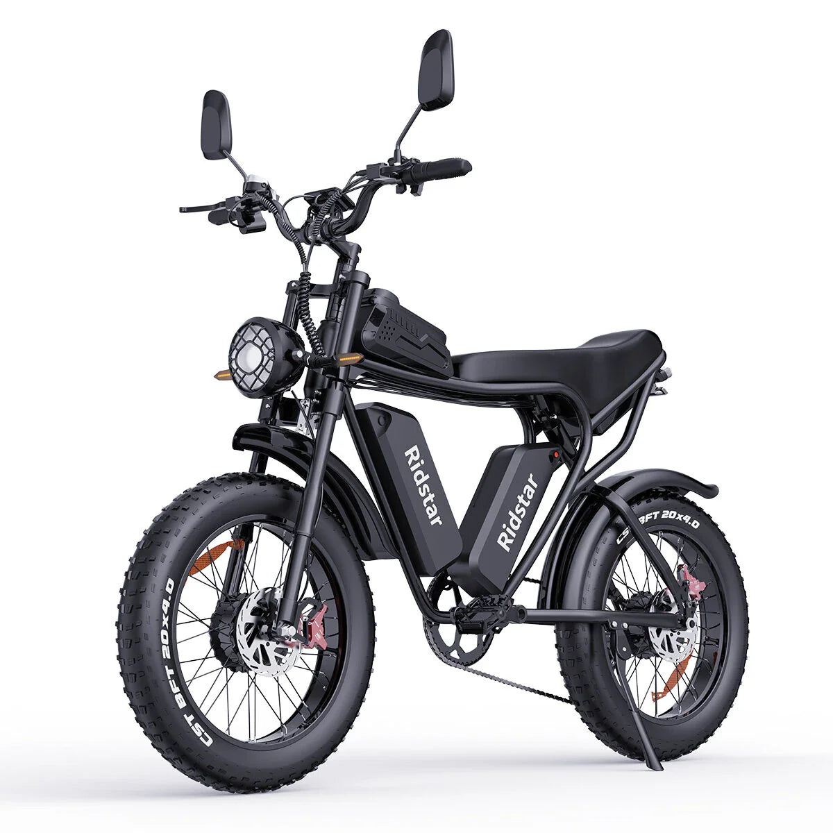 Ridstar Q20 Pro - 2000W Dual Motor E-Bike, 52V 40AH Battery, 20" Fat Tires, Dual Suspension