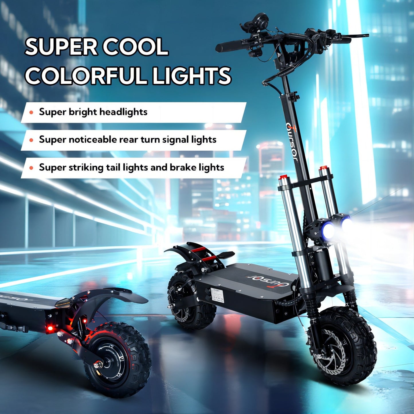 Quickwheel Explorer Folding Electric Scooter – Dual 3000W Motors (6000W Total) 60v 40Ah Samsung Battery, 85km/h Top Speed, 100km Range, High-Performance Adult E-Scooter