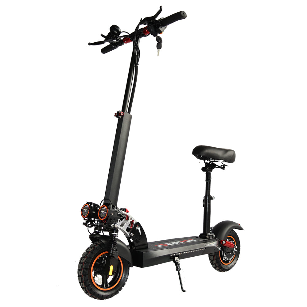 Emanba V-L10 PRO 800W 10" Off-Road Electric Scooter 45km/h 48V 16Ah Foldable Commuter with Front+Rear Suspension