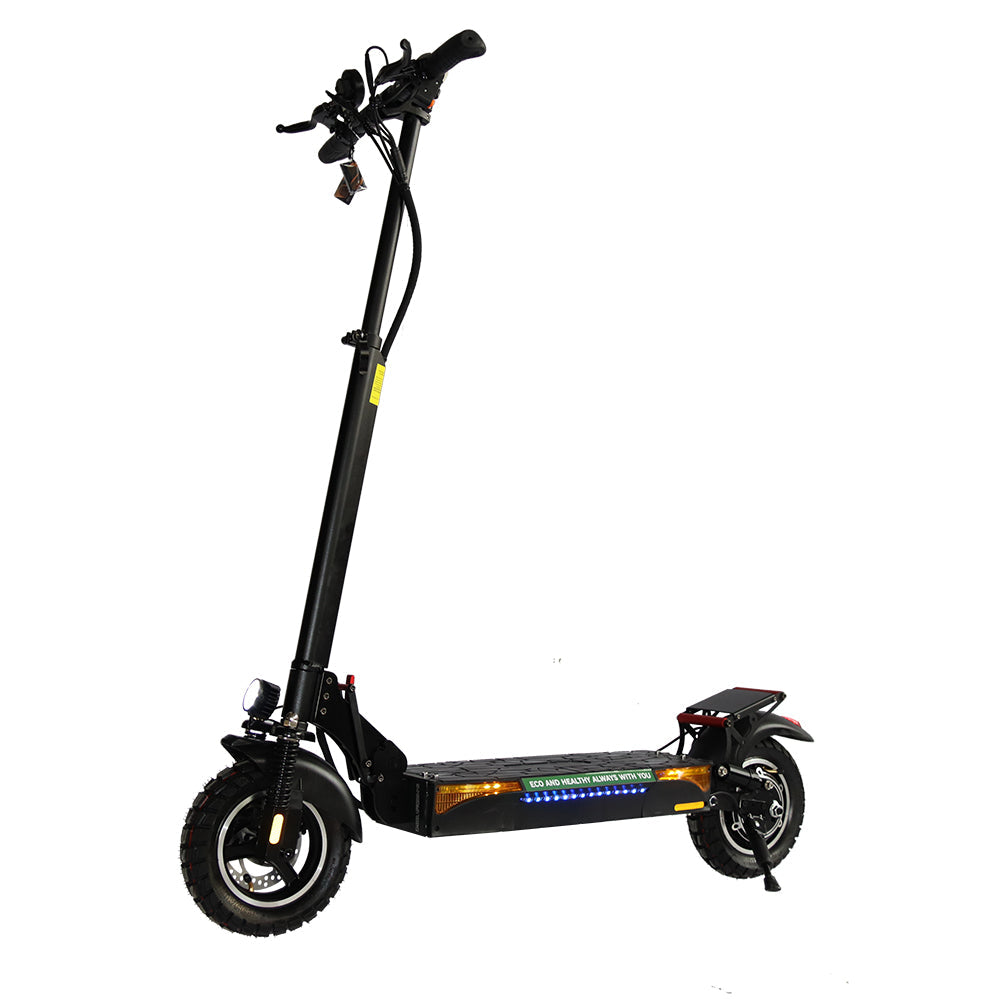 Emanba V-L12 800W 10" Off-Road Electric Scooter 45km/h 48V 13Ah Foldable Commuter with Front+Rear Suspension