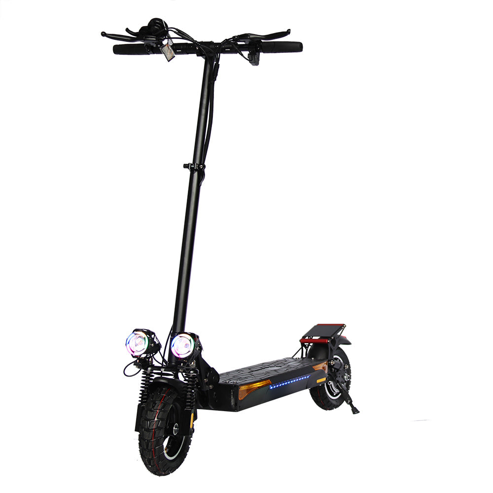 Emanba V-L12 MAX 800W 10" Off-Road Electric Scooter 45km/h 48V 18Ah Foldable Commuter with Front+Rear Suspension