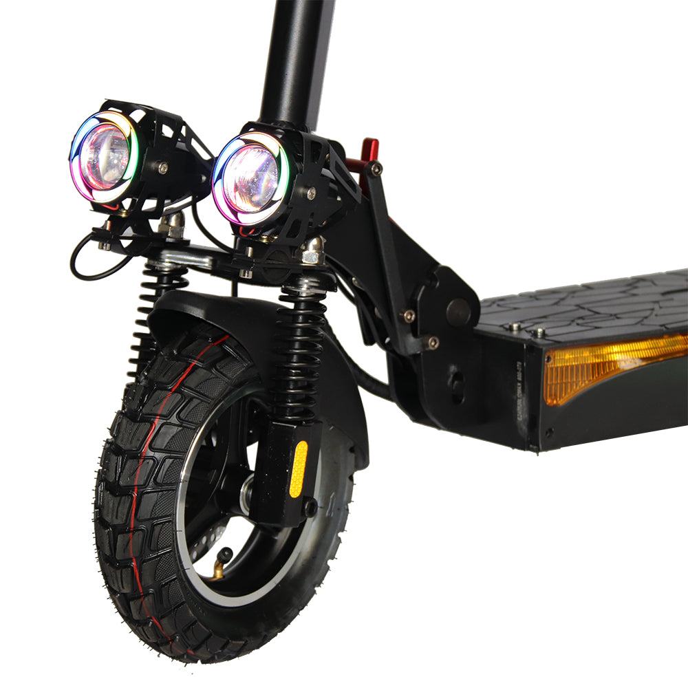 Emanba V-L12 MAX 800W 10" Off-Road Electric Scooter 45km/h 48V 18Ah Foldable Commuter with Front+Rear Suspension