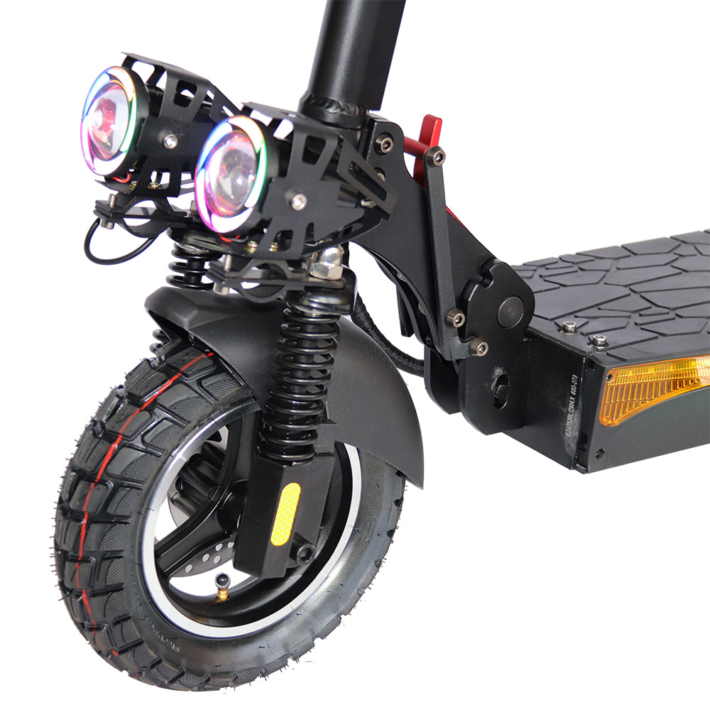 Emanba V-L12 MAX 800W 10" Off-Road Electric Scooter 45km/h 48V 18Ah Foldable Commuter with Front+Rear Suspension