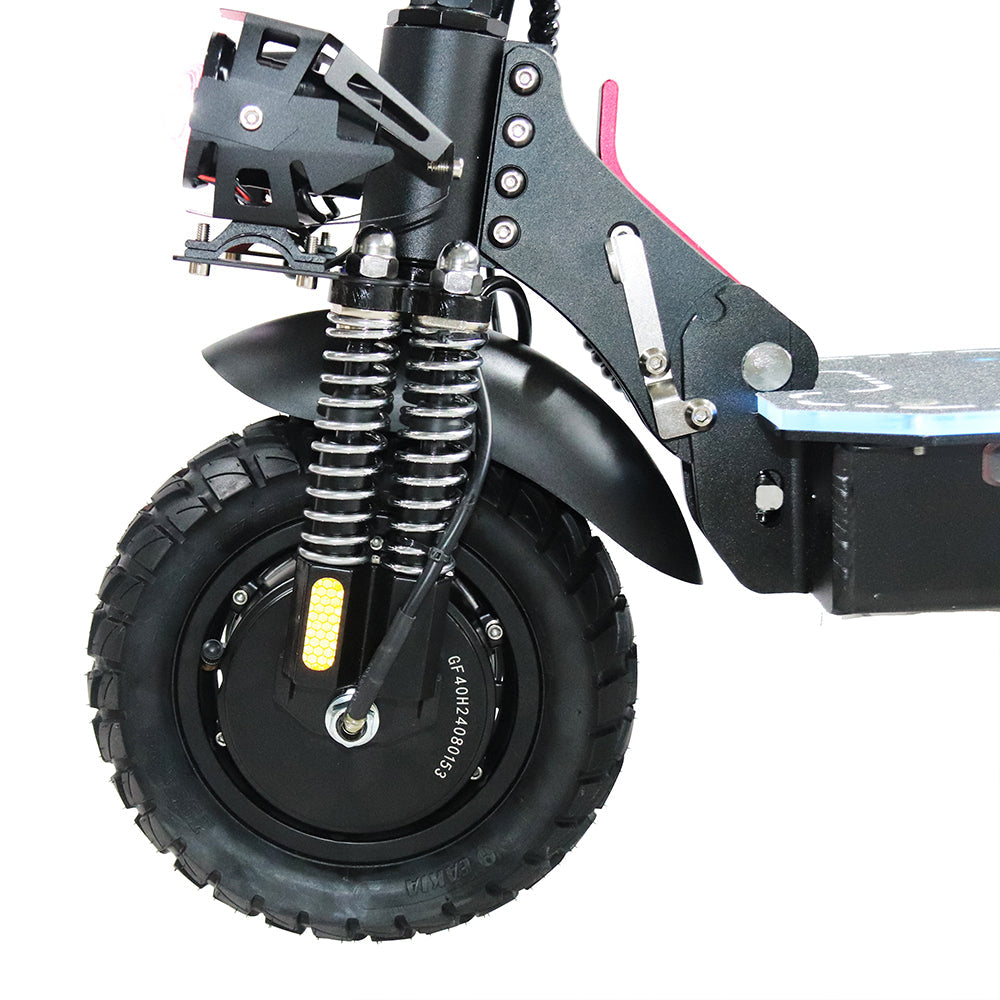 Emanba V-X6 PRO 2400W Dual Motor 10" Off-Road Electric Scooter 60km/h 48V 21Ah Foldable Commuter with Front+Rear Suspension