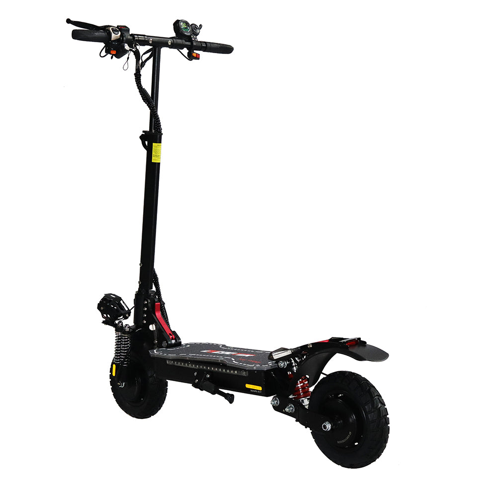 Emanba V-X6 PRO 2400W Dual Motor 10" Off-Road Electric Scooter 60km/h 48V 21Ah Foldable Commuter with Front+Rear Suspension