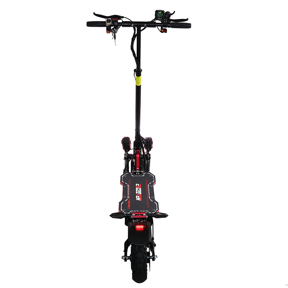 Emanba V-X6 PRO 2400W Dual Motor 10" Off-Road Electric Scooter 60km/h 48V 21Ah Foldable Commuter with Front+Rear Suspension