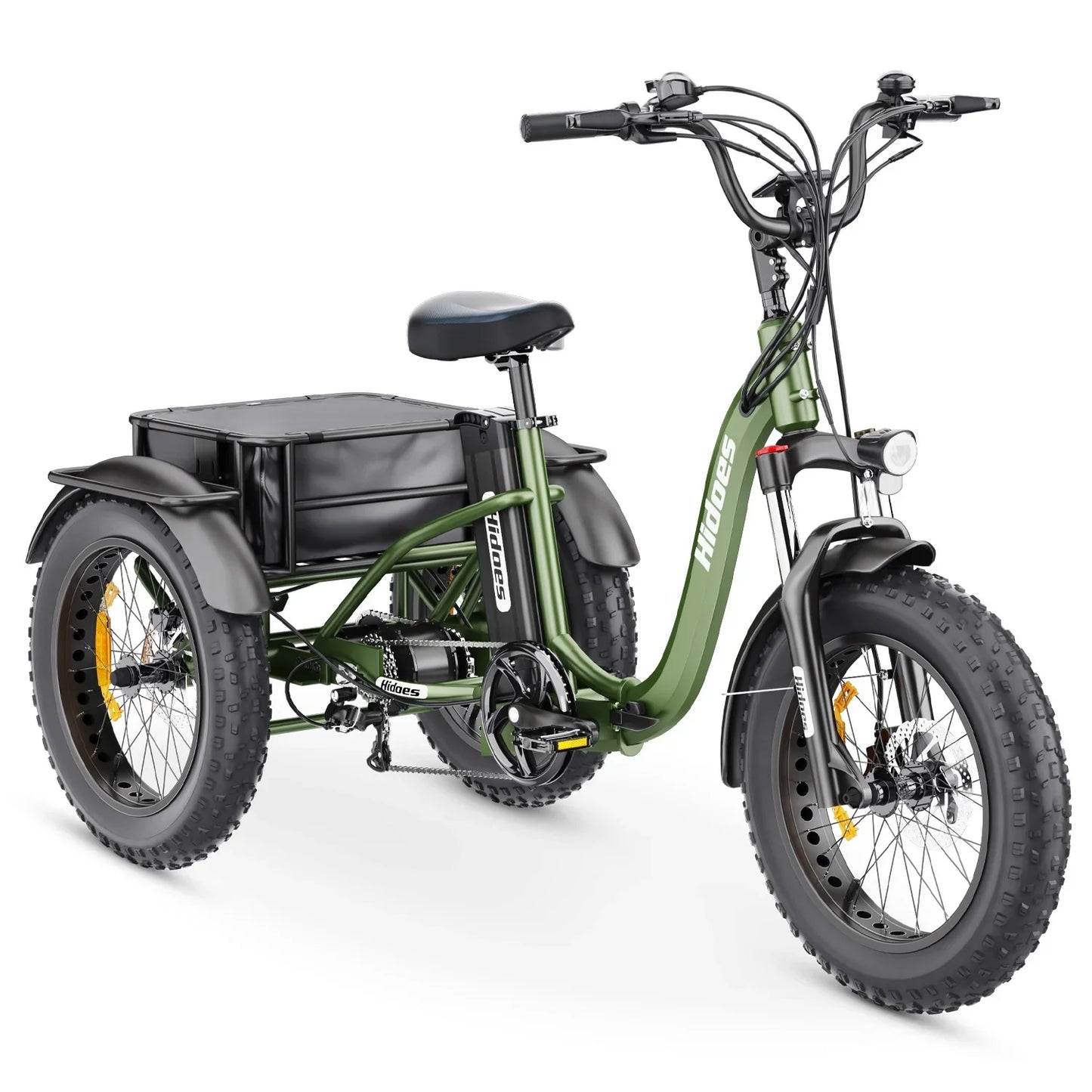 Hidoes ET1 Electric Tricycle – 750W Motor, 48V 20Ah Battery, 3-Wheel E-Trike with Cargo Space