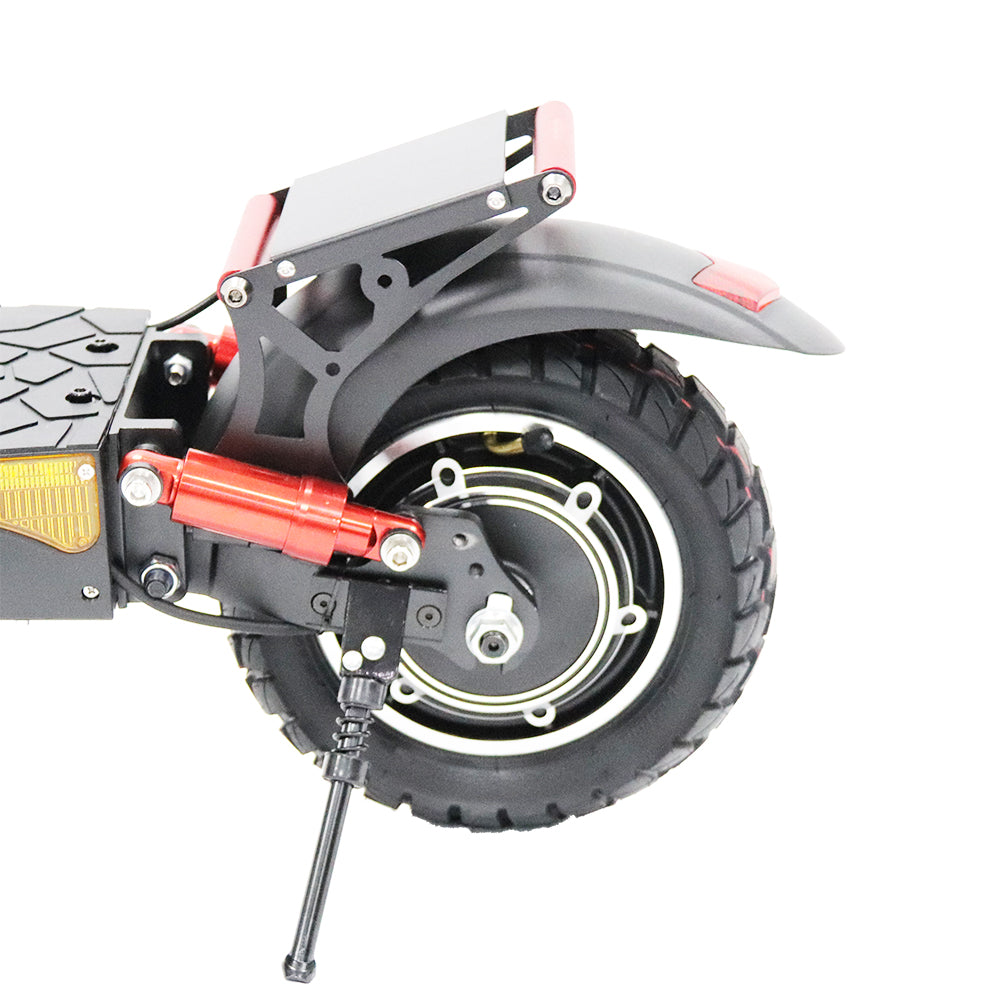 Emanba V-X4 1600W Dual Motor 10" Off-Road Electric Scooter 55km/h 48V 18Ah Foldable Commuter with Front+Rear Suspension