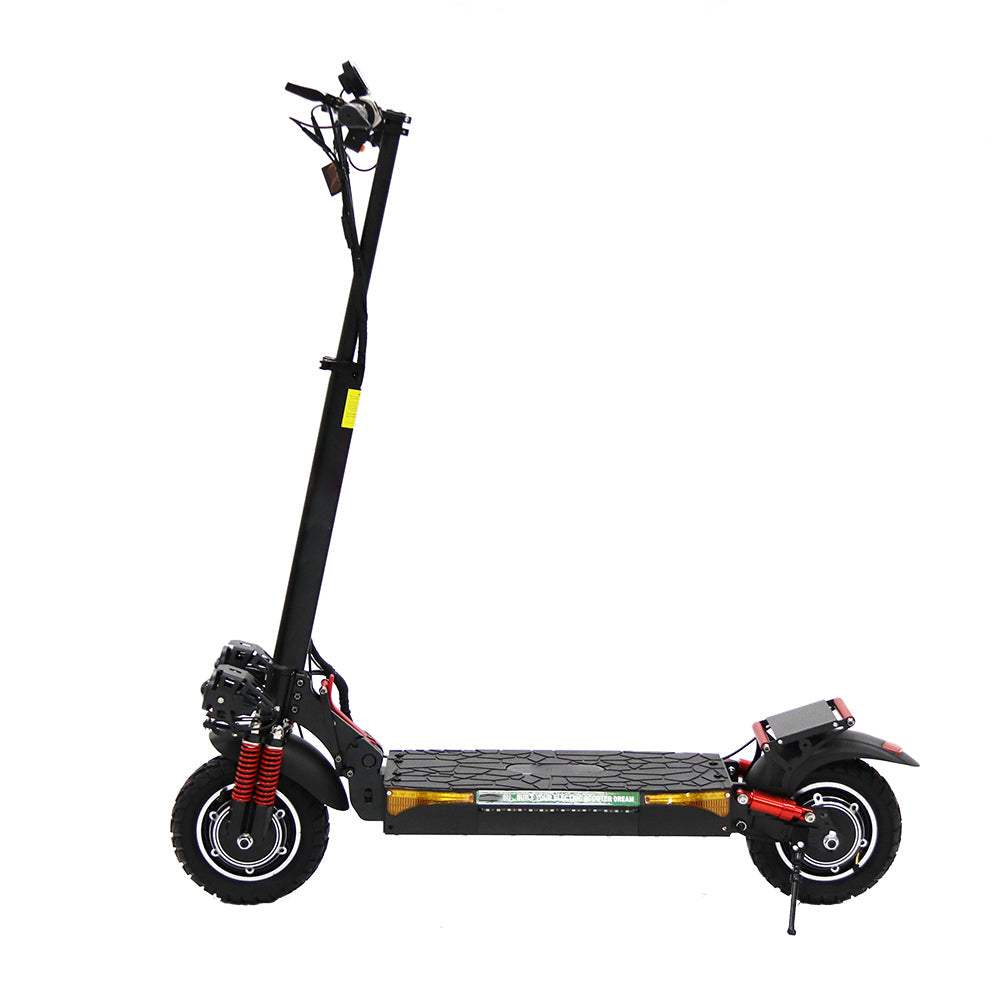 Emanba V-X4 1600W Dual Motor 10" Off-Road Electric Scooter 55km/h 48V 18Ah Foldable Commuter with Front+Rear Suspension