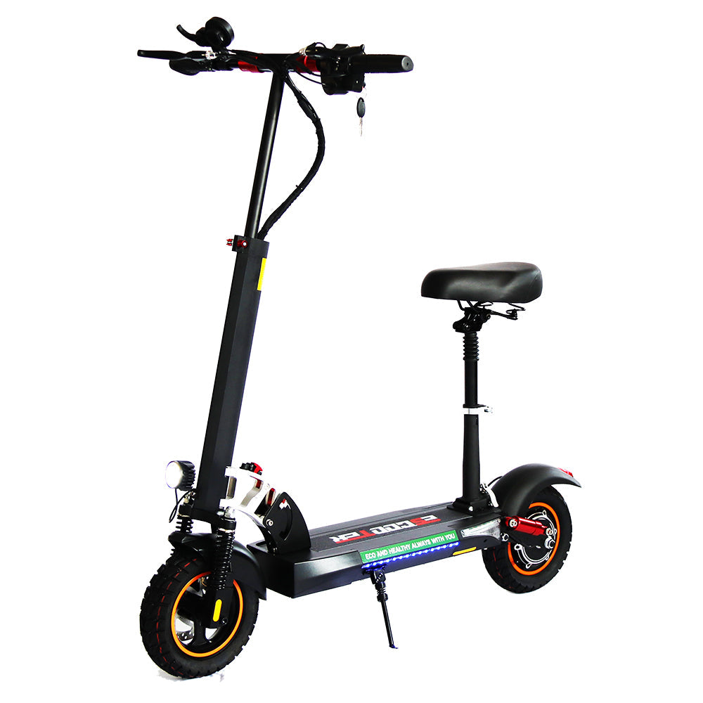 Emanba V-L10 800W 10" Off-Road Electric Scooter 45km/h 48V 13Ah Foldable Commuter with Front & Rear Suspension