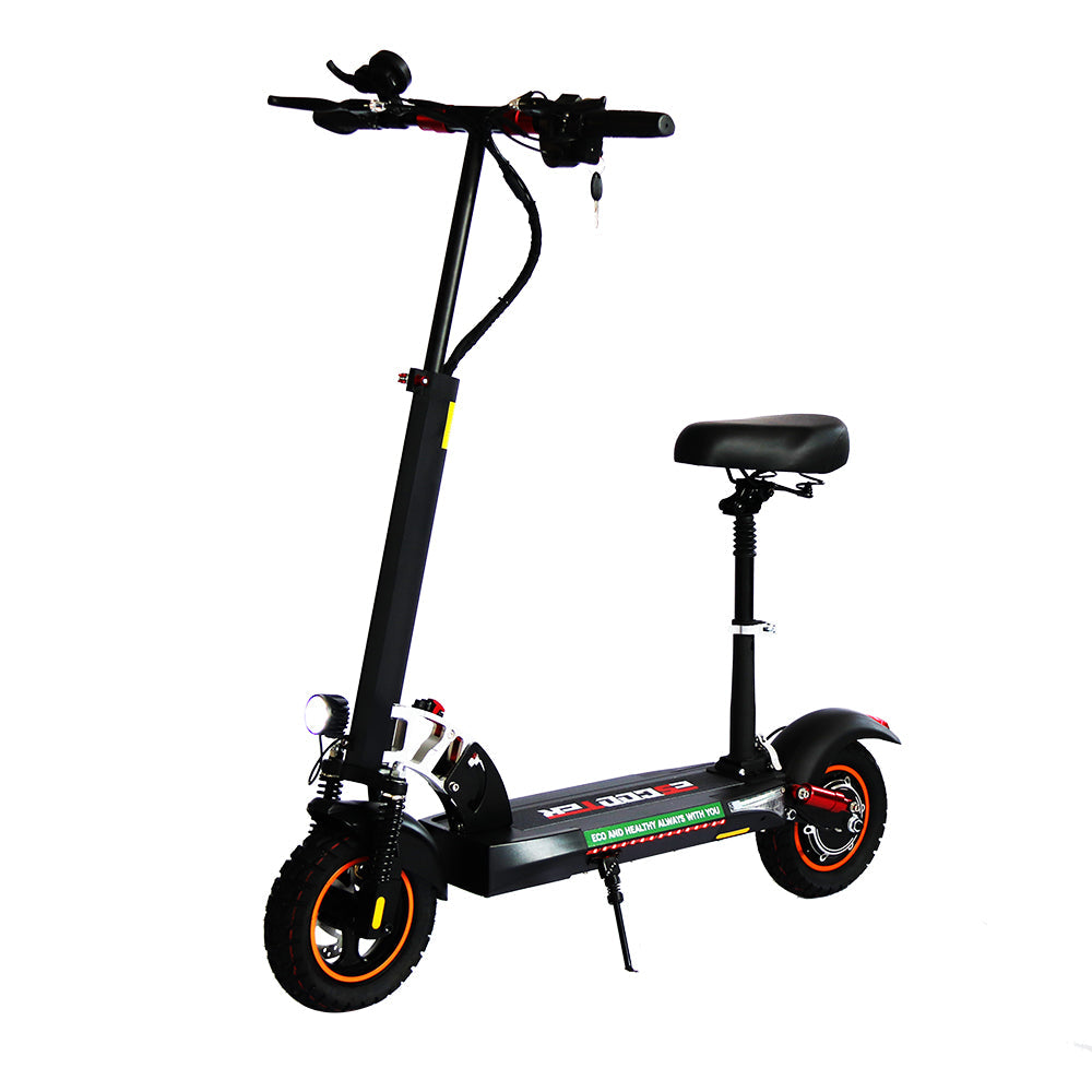 Emanba V-L10 800W 10" Off-Road Electric Scooter 45km/h 48V 13Ah Foldable Commuter with Front & Rear Suspension
