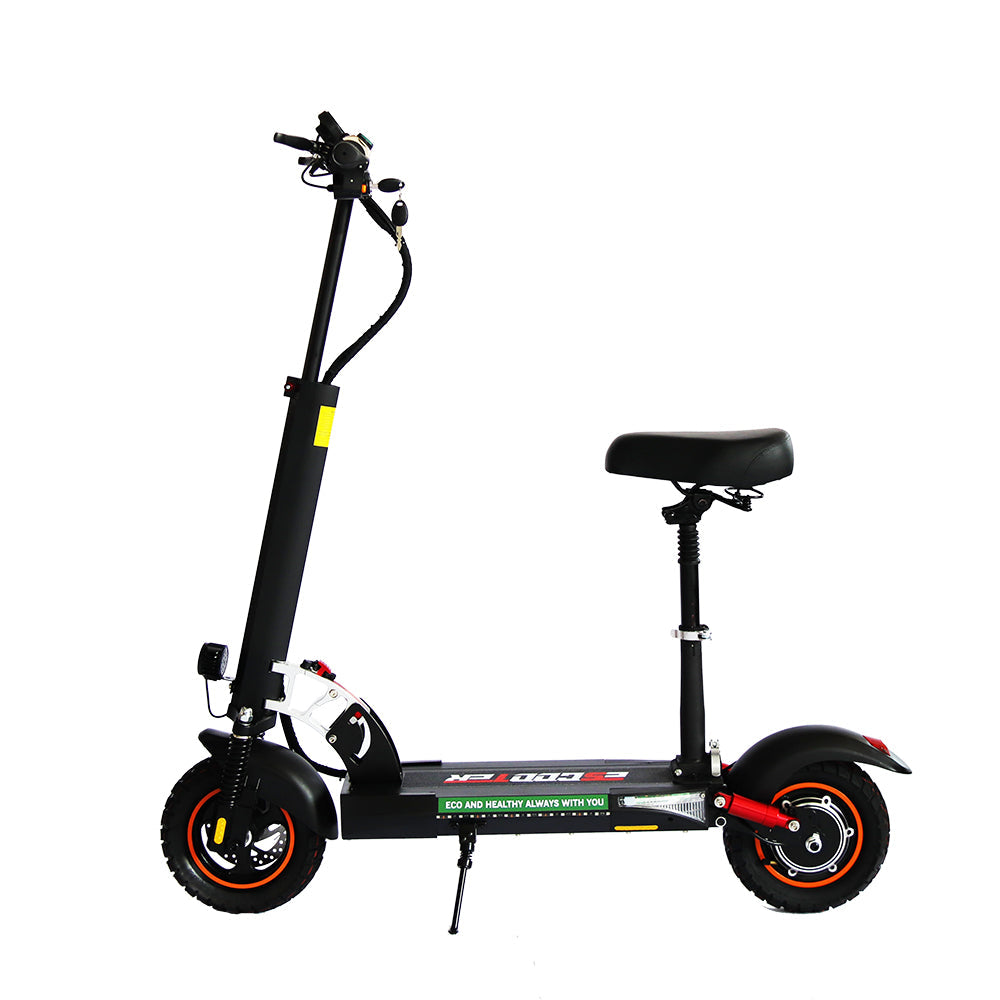 Emanba V-L10 800W 10" Off-Road Electric Scooter 45km/h 48V 13Ah Foldable Commuter with Front & Rear Suspension