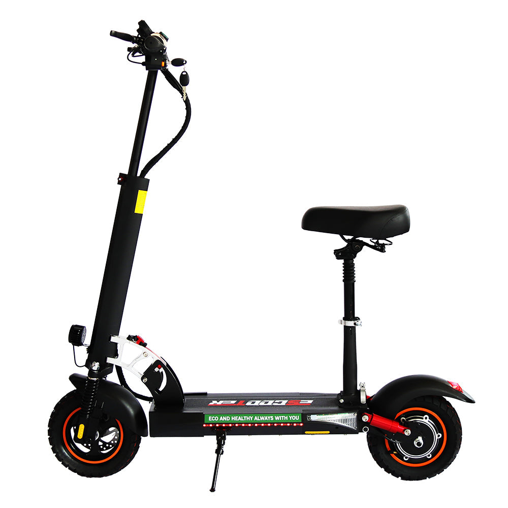 Emanba V-L10 800W 10" Off-Road Electric Scooter 45km/h 48V 13Ah Foldable Commuter with Front & Rear Suspension