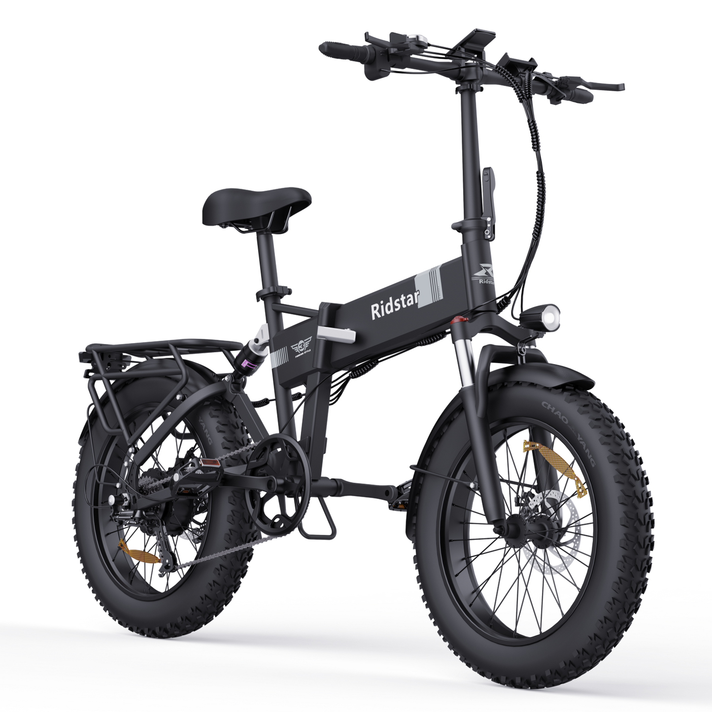 RIDSTAR H20 1000W Fat Tire Foldable Electric Bike – 48V 15Ah Battery, 35-80km Range, Dual Disc Brakes, Full Suspension