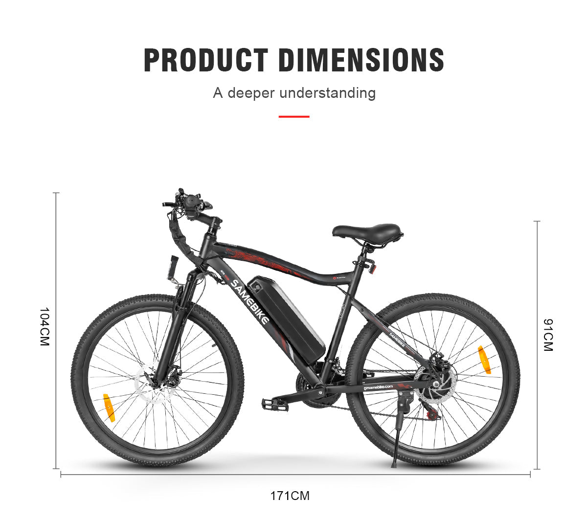 SAMEBIKE SY26-II 26" Electric Mountain Bike – 36V 13Ah, 500W Motor, 35KM/H E-Bike