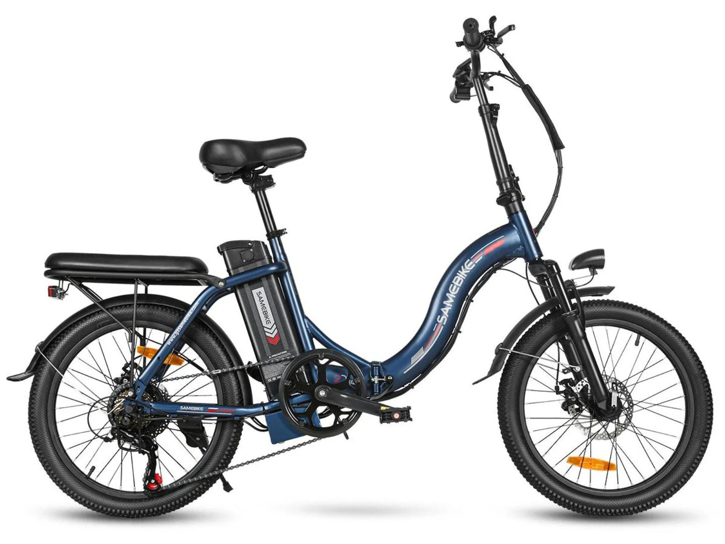 SAMEBIKE C05 Pro 20-Inch Fat Tire E-Bike, 36V 13AH, 500W, LED Lights, SHIMANO 7-Speed