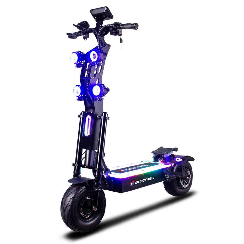 Quickwheel Viper 10000W 72V 100KM/H Speed 110km Range Dual Motor Electric Scooter