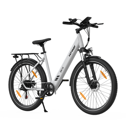 Hitway BK18 2025 Version 250W 27.5" Electric Trekking Bike 36V 12Ah Battery Hybrid Touring E-Bike