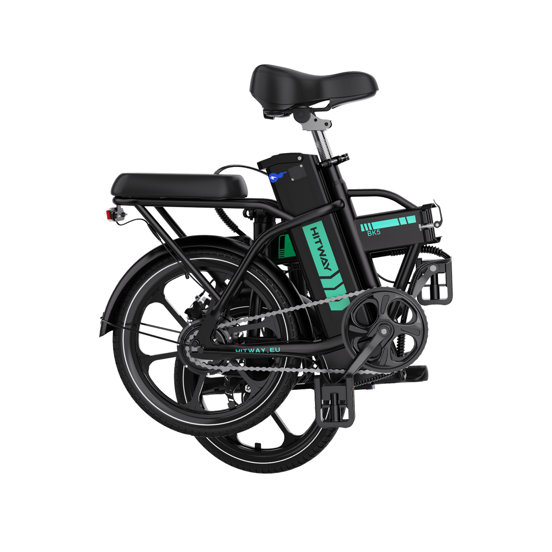 Hitway BK5 2025 Version 250W 16" Foldable Electric Bike 36V 8.4Ah Battery Compact City E-Bike Dual Suspension