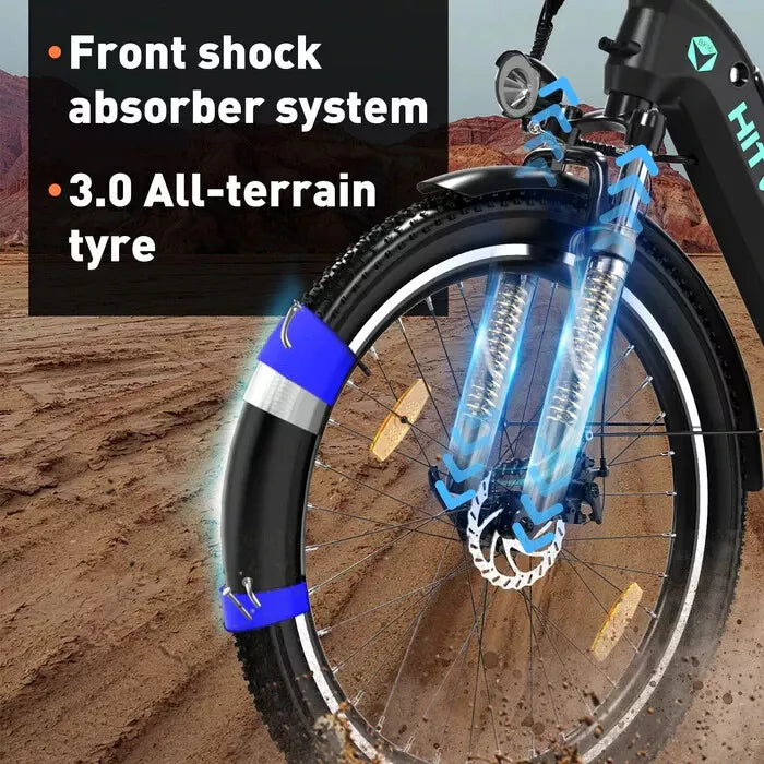 Hitway BK16 2025 Version 250W 26" Fat Tire City Cruiser E-Bike 48V 18Ah Battery Step-Through Comfort Ride