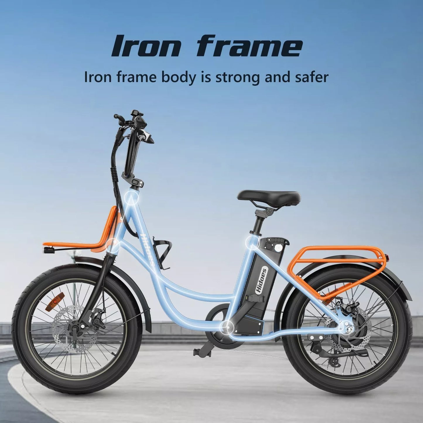 Hidoes C8 Fat Tire City E-Bike – 700W Motor, 48V 17Ah Battery, 32KMH, 55KM Range