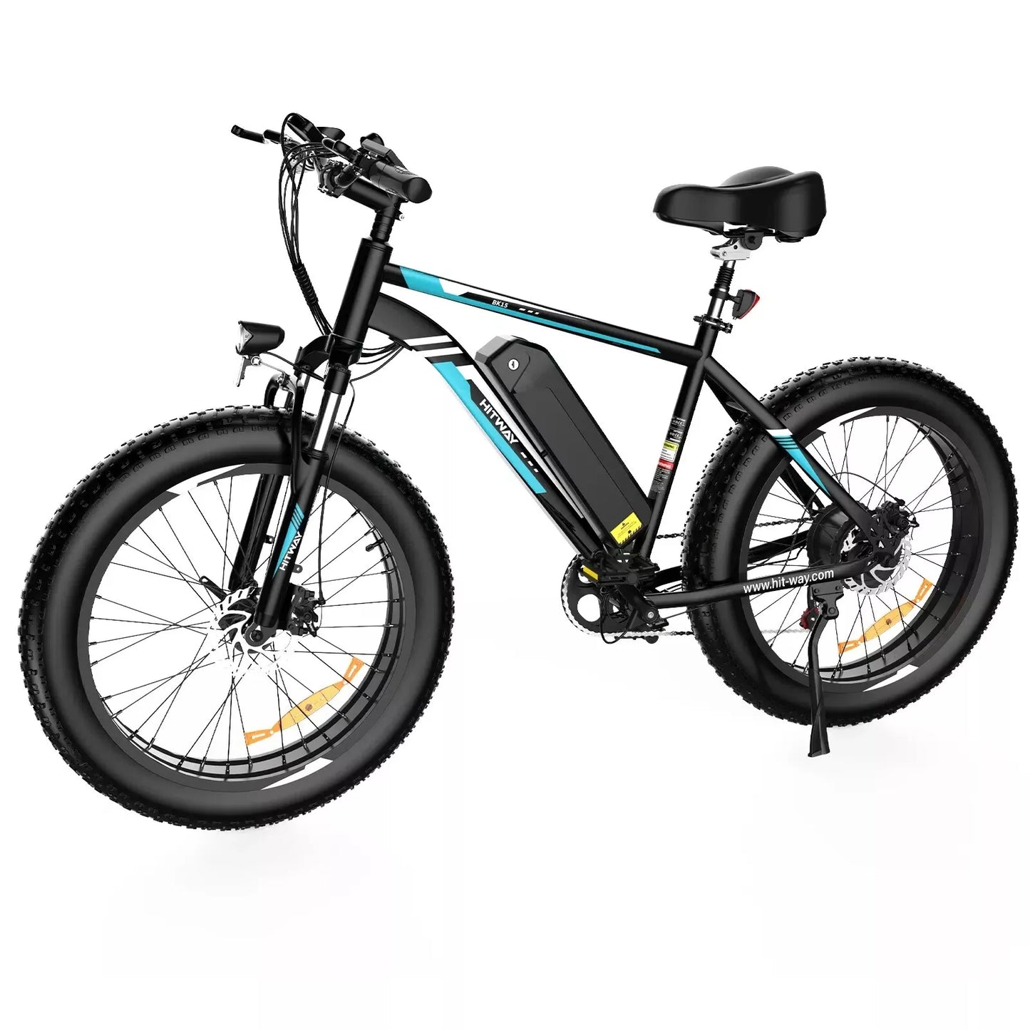 Hitway BK15 4.0 2025 Version 250W 26" Fat Tire Electric Mountain Bike 48V 15Ah Battery Rugged Terrain E-Bike
