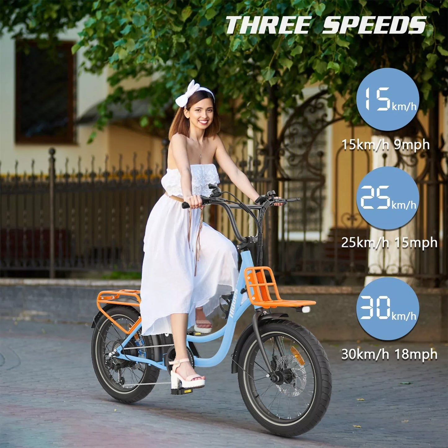Hidoes C6 Fat Tire E-Bike – 250W Motor, 36V Battery, 24KMH, 40KM Range