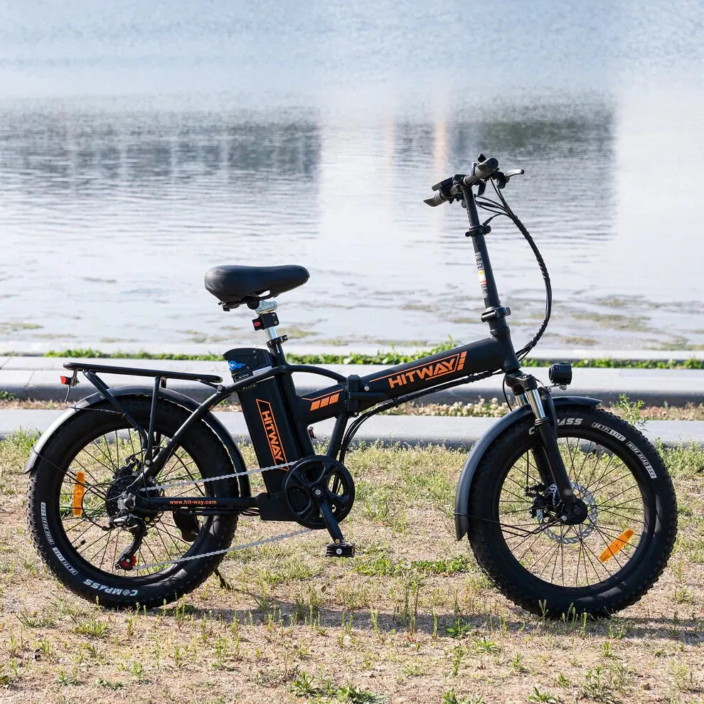 Hitway BK11 2025 Version 250W 20" Foldable Electric Bike 36V 12Ah Battery Compact Step-Through Commuter E-Bike