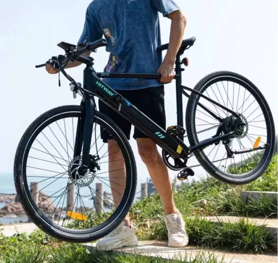 Hitway BK19 2025 Version 250W 700C Road Electric Bike 36V 12Ah Battery Lightweight Commuter E-Bike