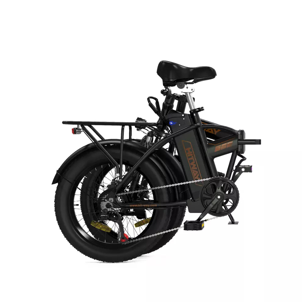 Hitway BK11 2025 Version 250W 20" Foldable Electric Bike 36V 12Ah Battery Compact Step-Through Commuter E-Bike