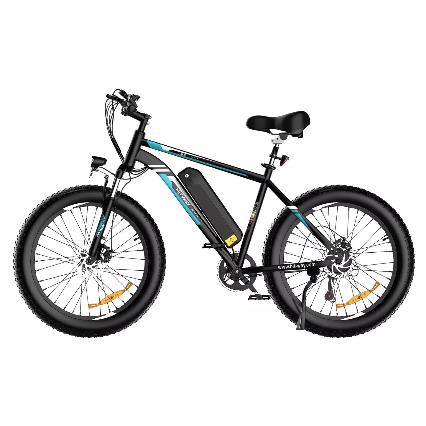 Hitway BK15 4.0 2025 Version 250W 26" Fat Tire Electric Mountain Bike 48V 15Ah Battery Rugged Terrain E-Bike