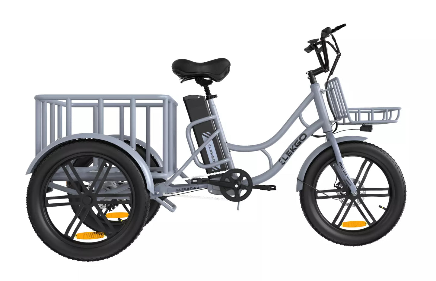 Hitway EGO 03 2025 Version 250W 20" Electric Cargo Trike Tricycle 36V 18Ah Battery Heavy-Duty Delivery & Utility E-Bike