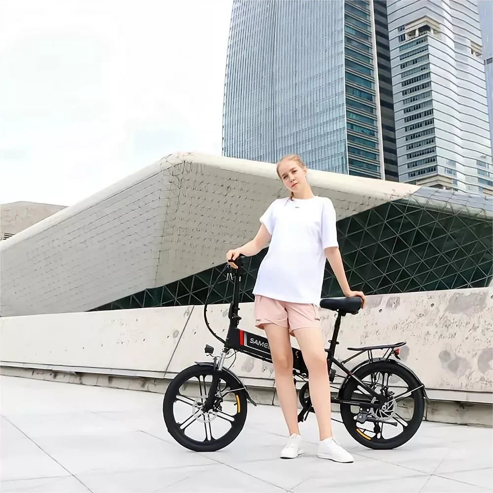 SAMEBIKE 20LVXD30-II 20-Inch Folding E-Bike, 48V 10AH, 350W, Magnesium Alloy Rim