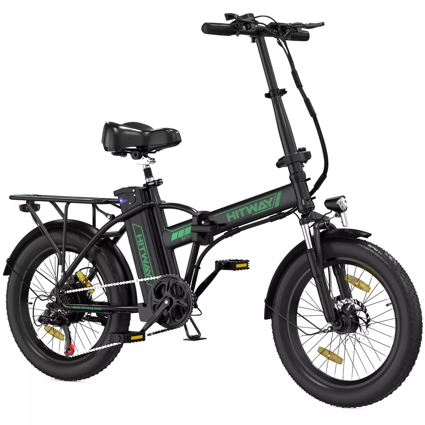 Hitway BK11 2025 Version 250W 20" Foldable Electric Bike 36V 12Ah Battery Compact Step-Through Commuter E-Bike