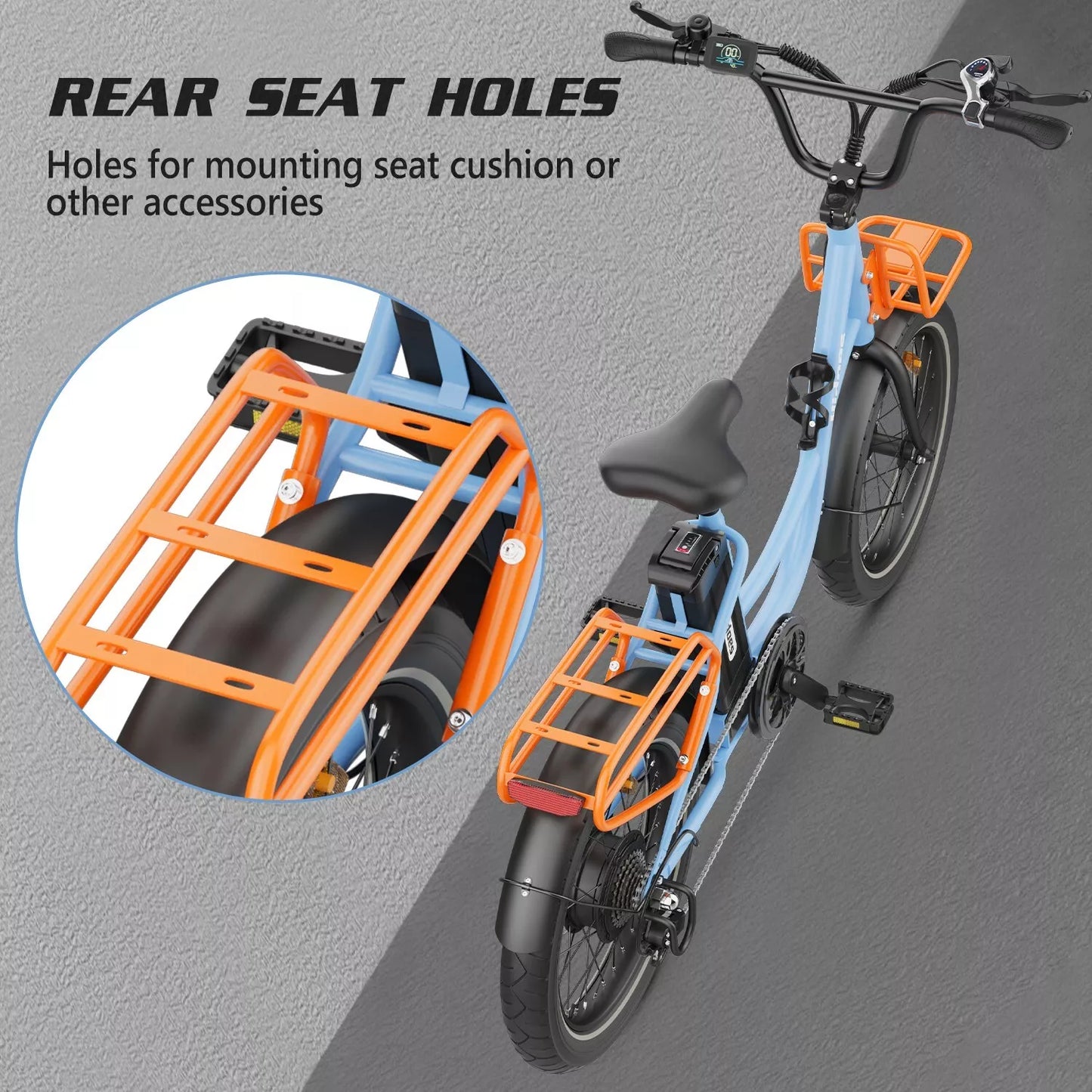 Hidoes C6 Fat Tire E-Bike – 250W Motor, 36V Battery, 24KMH, 40KM Range