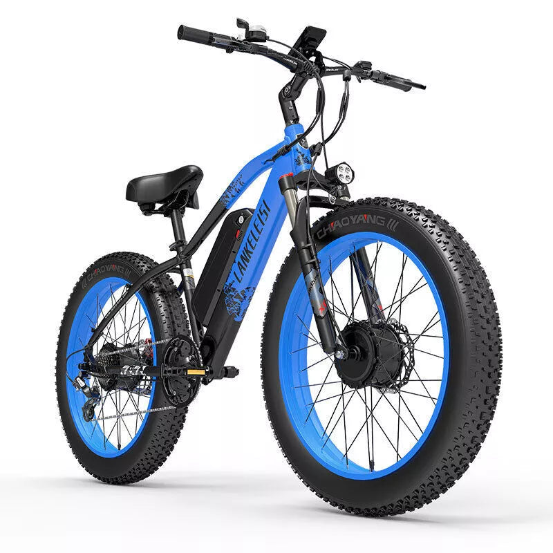 Lankeleisi MG740 PLUS 1000W*2 2000W 26" Fat Bike Dual Motor E-Mountain Bike 48V 20Ah Samsung Battery E-MTB