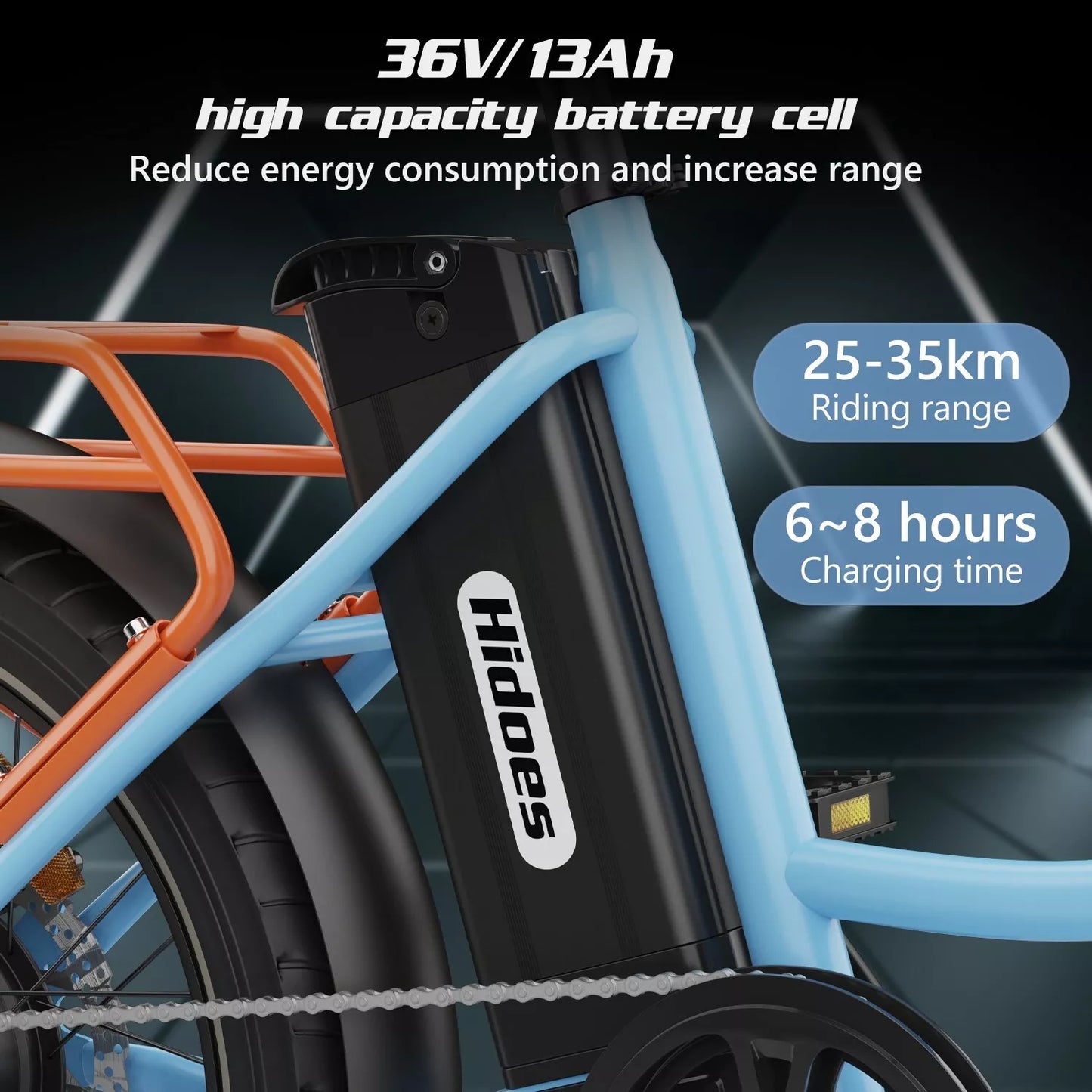 Hidoes C8 Fat Tire City E-Bike – 700W Motor, 48V 17Ah Battery, 32KMH, 55KM Range