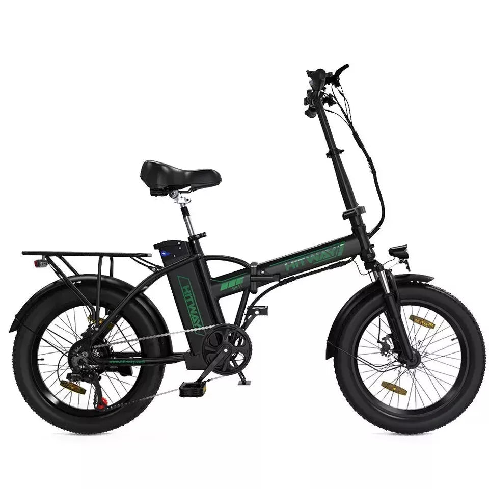Hitway BK11 2025 Version 250W 20" Foldable Electric Bike 36V 12Ah Battery Compact Step-Through Commuter E-Bike