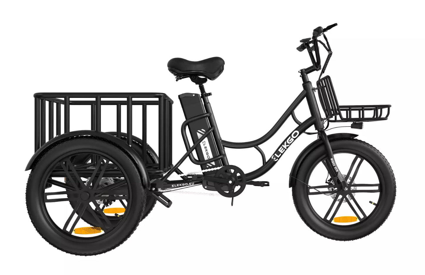 Hitway EGO 03 2025 Version 250W 20" Electric Cargo Trike Tricycle 36V 18Ah Battery Heavy-Duty Delivery & Utility E-Bike