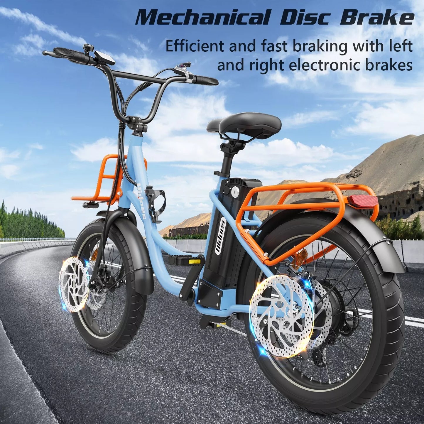 Hidoes C6 Fat Tire E-Bike – 250W Motor, 36V Battery, 24KMH, 40KM Range