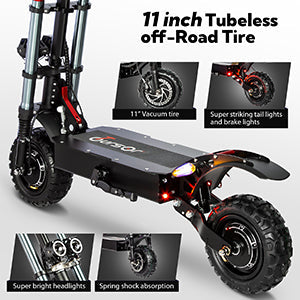 Quickwheel Explorer Folding Electric Scooter – Dual 3000W Motors (6000W Total) 60v 40Ah Samsung Battery, 85km/h Top Speed, 100km Range, High-Performance Adult E-Scooter