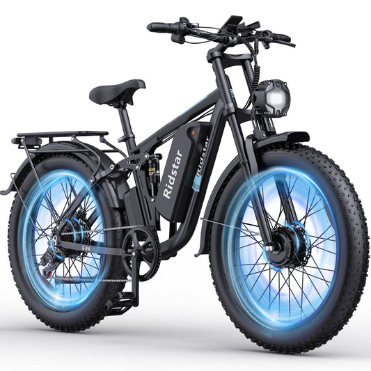 Ridstar® E Bike E26 Pro Fat Tire Mountain Electric Bike