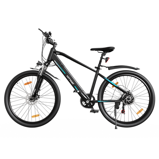Hitway BK7S 2025 Version 250W 26" Mountain Electric Bike 36V 12Ah Battery Front Suspension Spoked Wheels