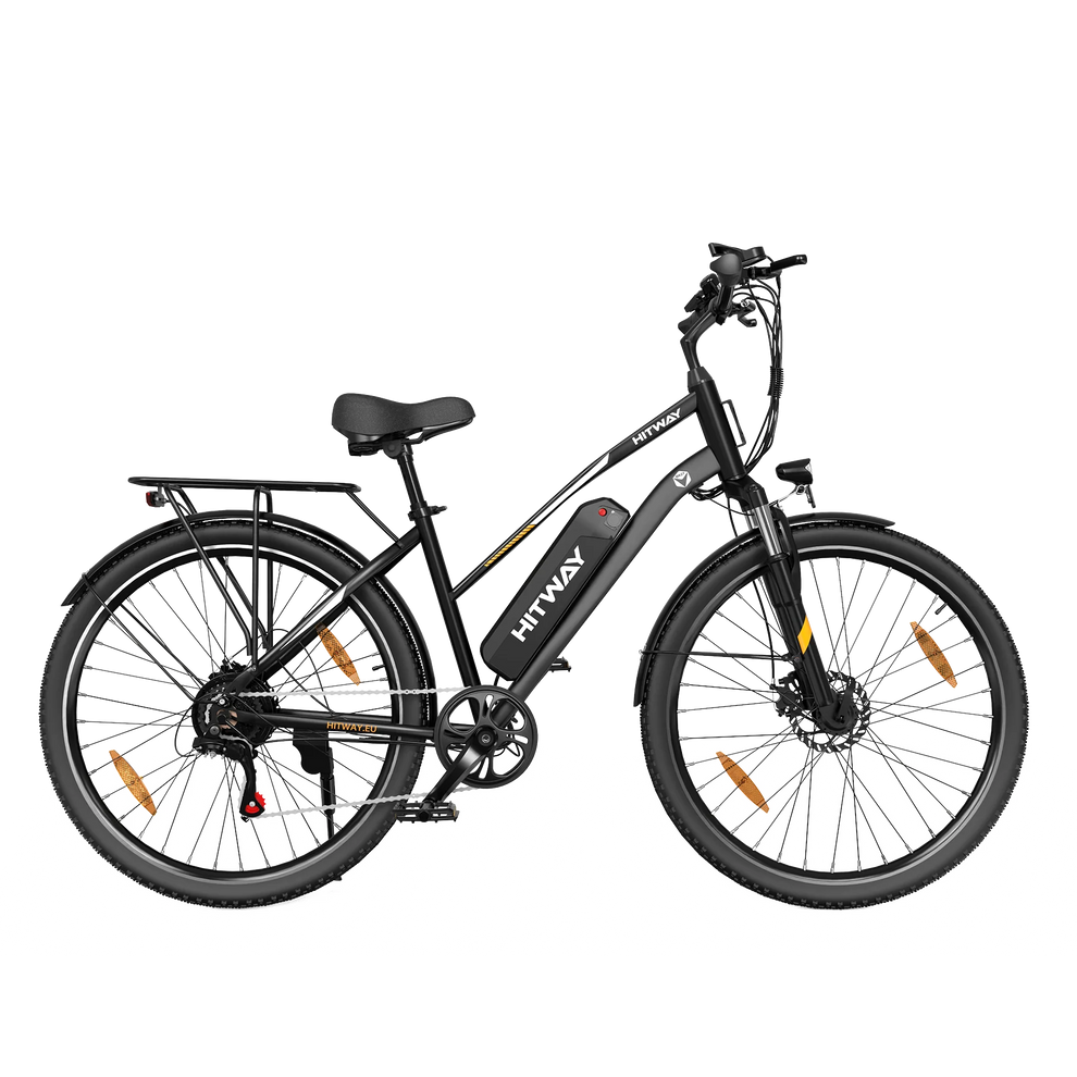 Hitway BK27 2025 Version 250W 28" Trekking Electric Bike 36V 12Ah Battery City Hybrid with Spoked Wheels