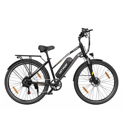 Hitway BK27 2025 Version 250W 28" Trekking Electric Bike 36V 12Ah Battery City Hybrid with Spoked Wheels
