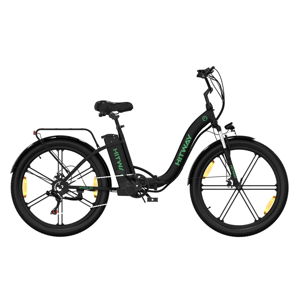 Hitway BK37 2025 Version 250W 26" Step-Through City Electric Bike 36V 10.4Ah Battery Comfortable Urban Cruiser