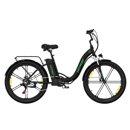 Hitway BK37 2025 Version 250W 26" Step-Through City Electric Bike 36V 10.4Ah Battery Comfortable Urban Cruiser