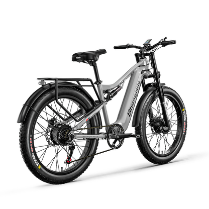 SHENGMILO S600 26" Electric Mountain Bike 2000W Dual Motor 48V 17.5Ah Battery